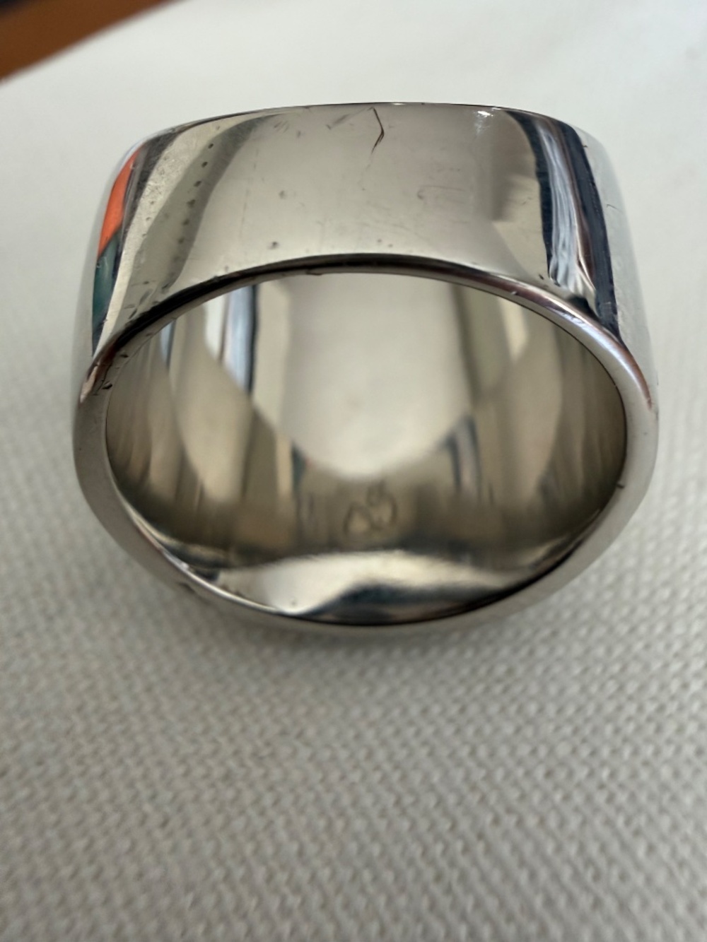 Swarovski Crystal Skull Pavé Statement Ring - Rare Gunmetal Tone Women's  Size 8 - Picture 10 of 12